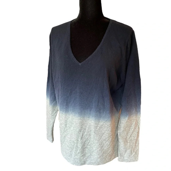 PURE Collection 100% cashmere dip dyed sweater size 18 - Picture 5 of 7